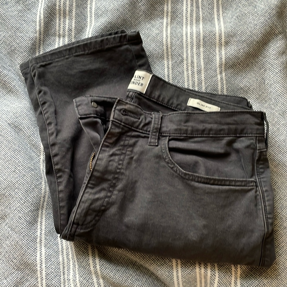 Flint and Tinder 365 Slim Fit Washed Black Pants 33x30
